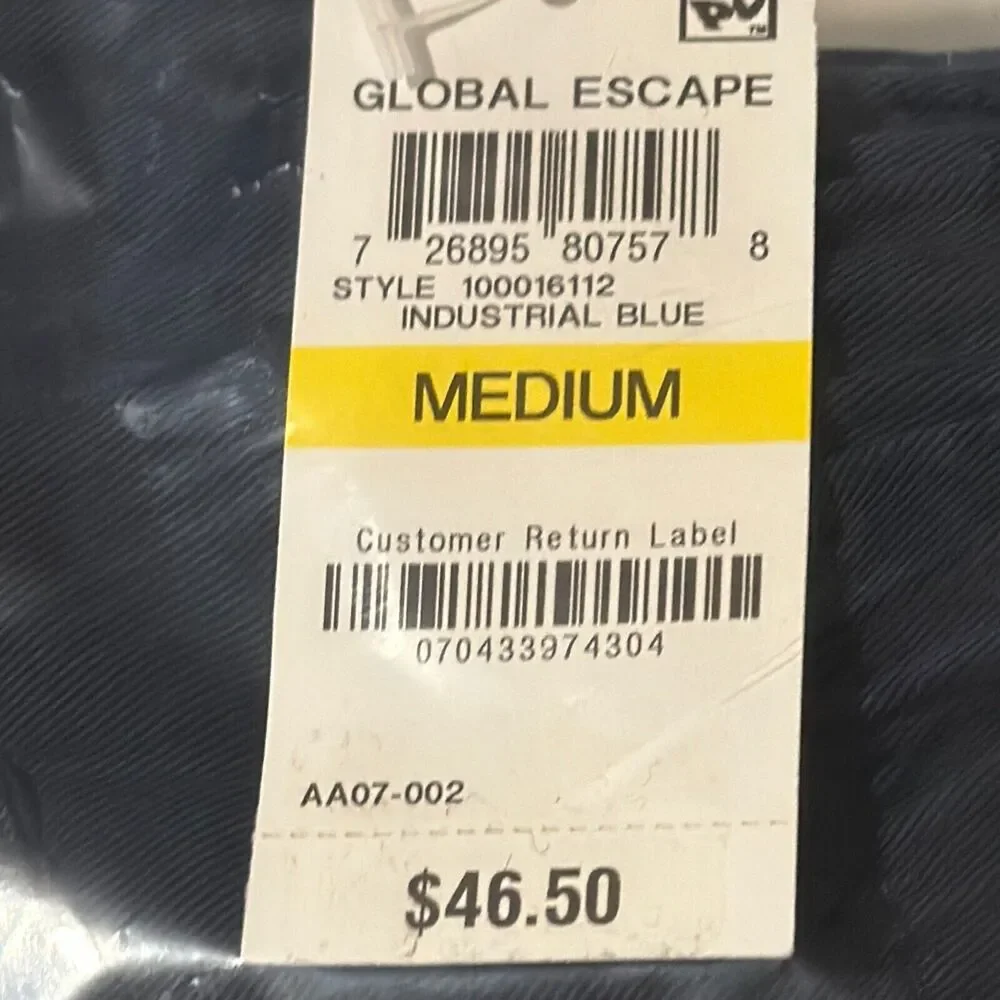 Style & Co. Women's Industrial Blue Drawstring Waist Cut Off Shorts Size Medium - Picture 6 of 7